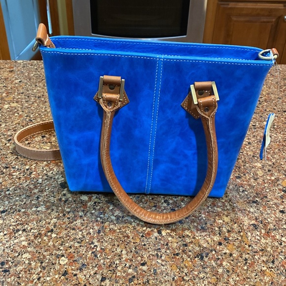 *****PRICE DROP*****    NWT PAZOUROS LEATHER BAG - Picture 2 of 11